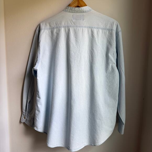 HGNY Jeans Vintage Denim Shirt Button Front Medium - Picture 2 of 8